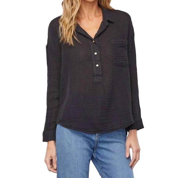 NEW SUNDAYS fonda top in navy - Picture 1 of 1